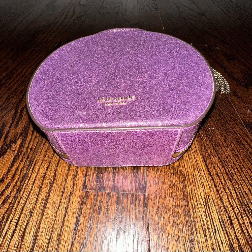 Kate Spade Andi Glitter Mini Canteen Crossbody Bag in Candied Lilac - Picture 6 of 11